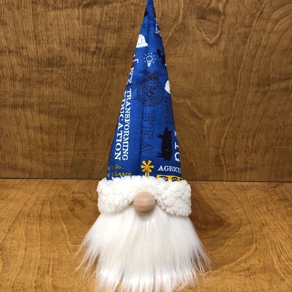 FFA Gnome Blue Future Farmers America Agriculture Leadership Education Animals - Picture 1 of 4
